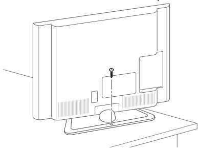 LG 32LN577S - Securing the TV to a table - 1