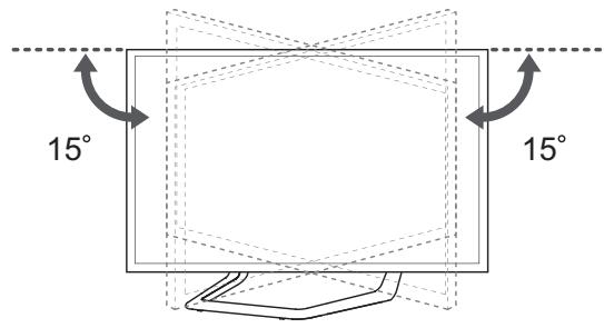 LG 32LN577S - Adjusting the angle of the TV to suit view - 1