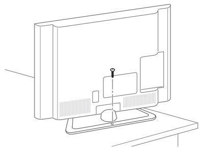 LG 32LN577S - Fissaggio della TV al tavolo - 1