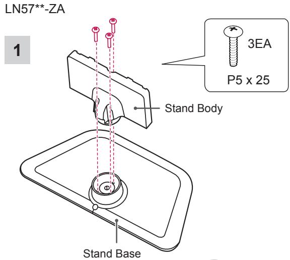 LG 32LN577S - Attaching the stand - 12