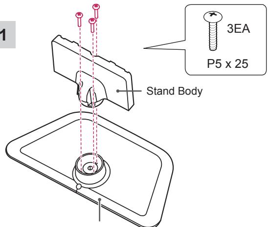 LG 47LA640S - Attaching the stand - 13