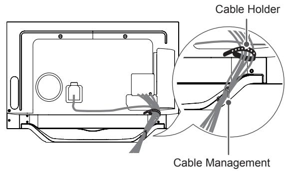 LG 47LA640S - Tidying cables - 2