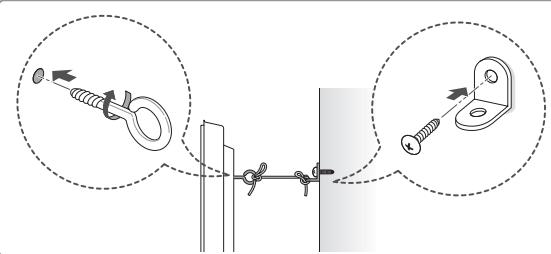 LG 47LA640S - Securing the TV to a wall - 2