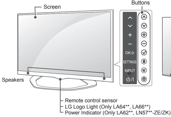 LG 55LA641S - Parts and buttons - 1