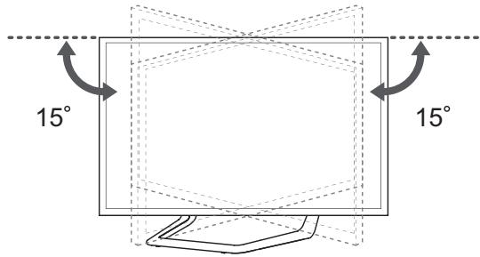LG 55LA641S - Regolazione dell'angolazione del televisore per una migliore visione - 1