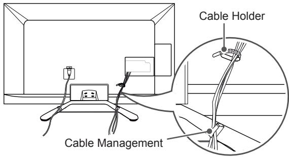 LG 55LA641S - Tidying cables - 1