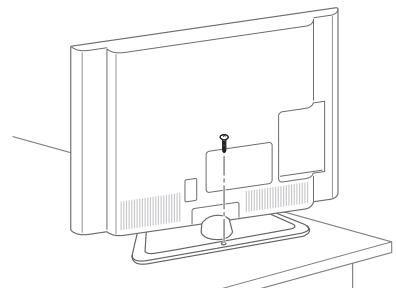 LG 55LA641S - Fixation fiable de la TV sur une table - 1