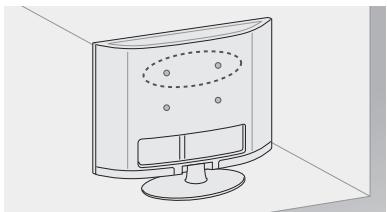LG 55LA641S - Cómo fijar la TV a una pared - 1