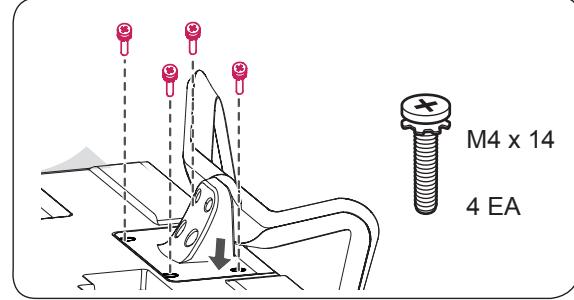LG 55LA641S - Attaching the stand - 3