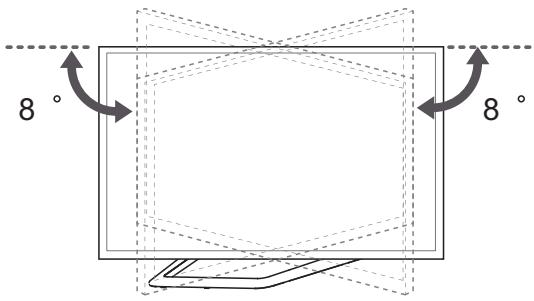 LG 55LA641S - De kijkhoek van de TV aanpassen - 3