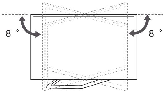 LG 55LA641S - Ajustar o ângulo da TV para se adequar à sua perspectiva - 3