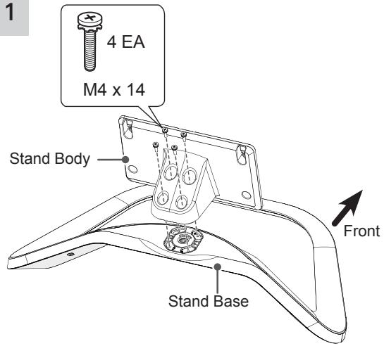 LG 55LA641S - Attaching the stand - 1