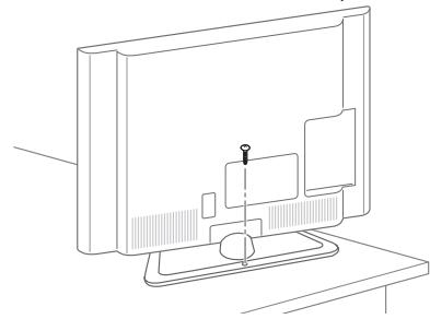 LG 55LA641S - Cómo fijar la TV a una mesa - 1
