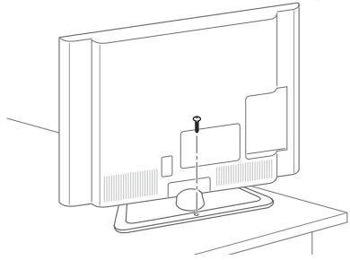 LG 55LA641S - De TV aan een tafel bevestigen - 1