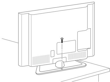 LG 55LA641S - Fixar a TV numa mesa - 1