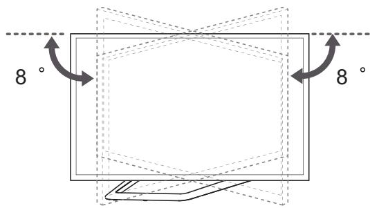 LG 55LA641S - Adjusting the angle of the TV to suit view - 3
