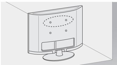 LG 55LA641S - Securing the TV to a wall - 1