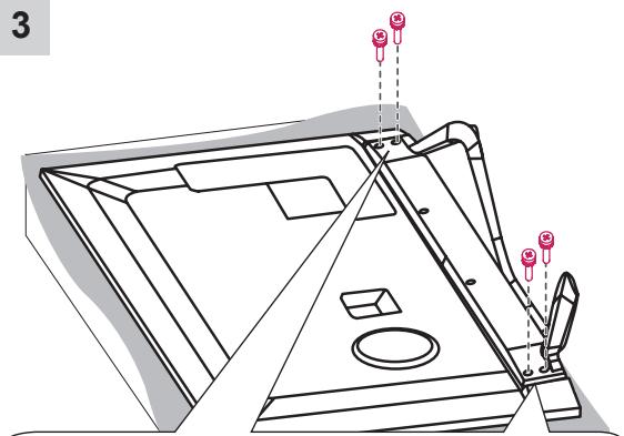 LG 55LA641S - Attaching the stand - 9
