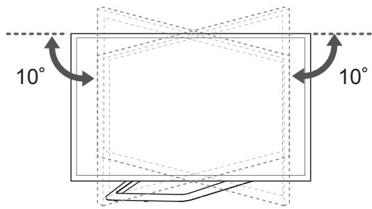 LG 55LA641S - Adjusting the angle of the TV to suit view - 2