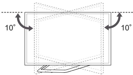 LG 55LA641S - Ajustement de l'angle de la TV afin de trouver le meilleur angle de vue - 2