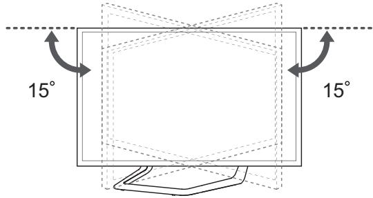 LG 55LA641S - Ajuste del ángulo de la TV según la perspectiva - 1