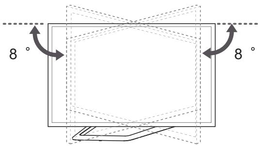 LG 55LA641S - Einstellen des Fernsehgerätes für einen optimalen Blickwinkel - 3