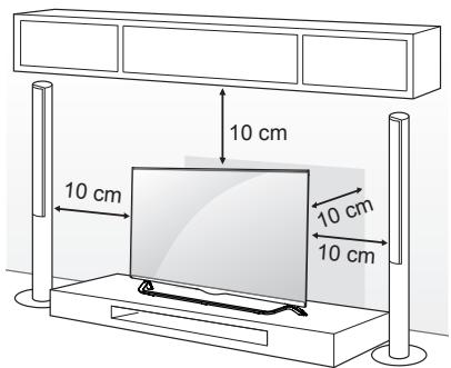 LG 55UB950V - Mounting on a table - 1