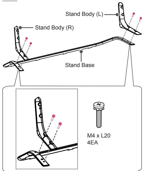LG 55UB950V - Attaching the stand - 1