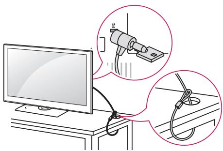 LG 55UB950V - Using the Kensington security system - 1