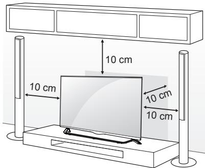 LG 55UB950V - Montagem numa mesa - 1