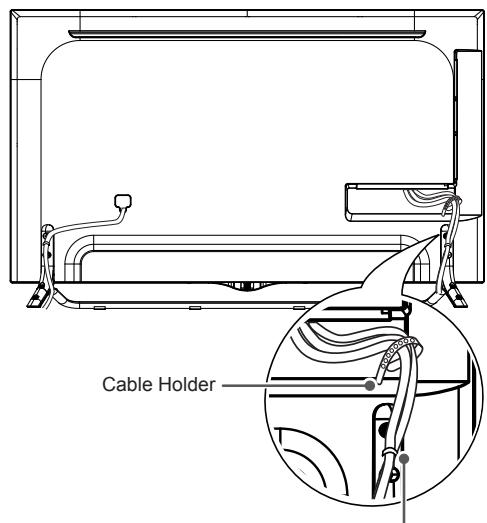 LG 55UB950V - Tidying cables - 1