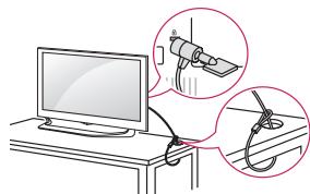LG 49UF680VL - Verwenden des Kensington-Sicherheitssystems - 1