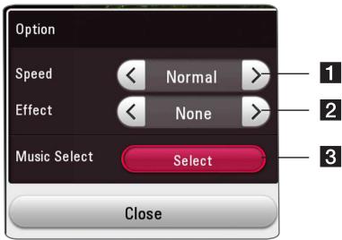 LG BP 740 - Setting the slide show option - 1