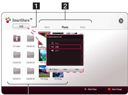 LG BP 740 - Using the SmartShare - 1
