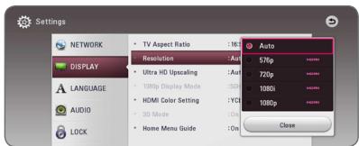 LG BP 740 - Resolution Setting - 2