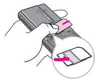LG KG320 - Installing the SIM card and the handset battery - 6