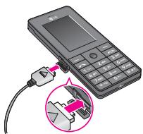 LG KG320 - Memasang kad SIM dan bateri Telefon - 7