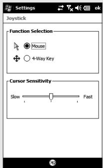 LG GM750 - Select the Joystick function - 1