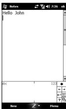 LG GM750 - Using Block Recognizer - 1