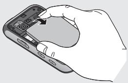 LG GM750 - Remove the battery - 1