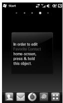 LG GM750 - Contact Home Screen - 1