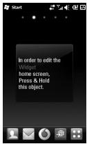 LG GM750 - Widget Home Screen - 1