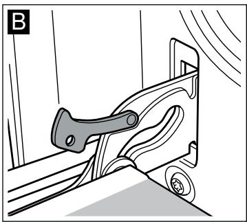 BOSCH HBA63B255F - Décrocher et accrocher la porte du four - 2