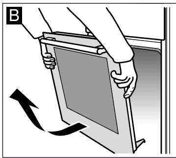 BOSCH HBN231S2,  HBN231S4 - Detaching the door - 2