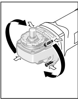 BOSCH GWS 8-125 - Drejning af gearhoved - 1