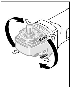 BOSCH GWS 8-125 - Svängning av växelhuvudet - 1