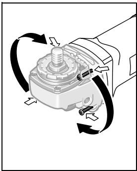 BOSCH GWS 8-125 - Rotating the Machine Head - 1