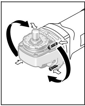 BOSCH GWS 8-125 - Vaihdepään kierto - 1