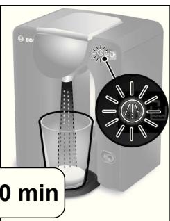 BOSCH TASSIMO TAS5542,  TASSIMO TAS5543 - Effectuer le programme de détartrage - 6