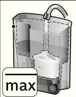 BOSCH TASSIMO TAS5542,  TASSIMO TAS5543 - Förbereda och placera BRITA MAXTRA-filterpatron - 2